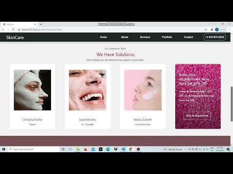 Skincare Website Using Bootstrap5 Html5 Css3