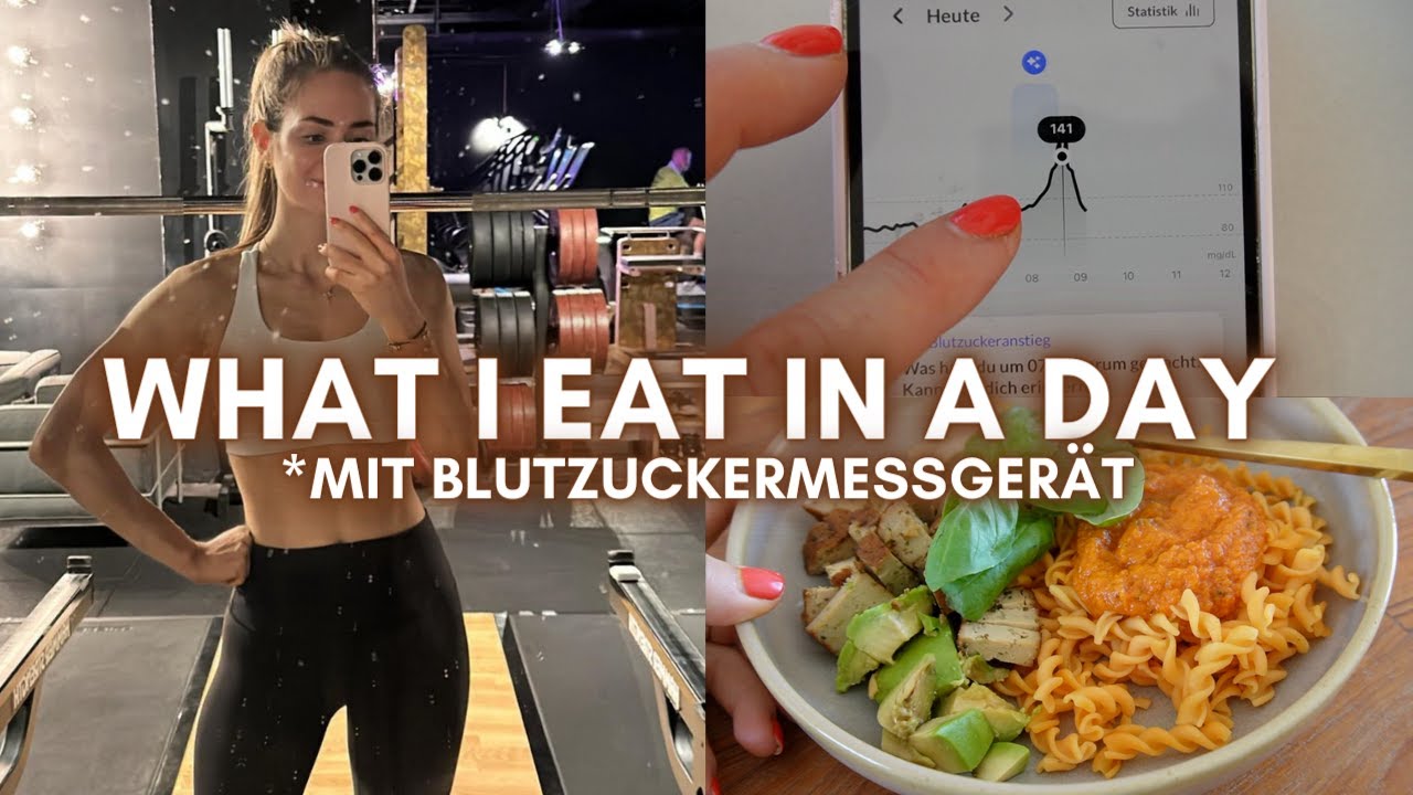What I eat in a day - mit Blutzuckermessgerät! | Lini's Bites