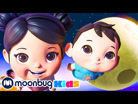 Jumping On The Moon| Brand | Moonbug Kids Learn English & Karaoke Time