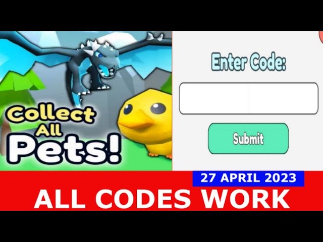 Roblox Collect All Pets Redeem Codes Guide for Roblox Collect All