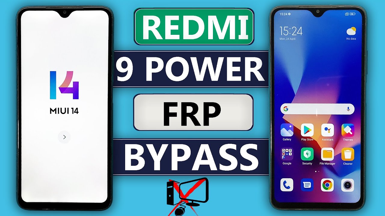 REDMI 9 POWER FRP BYPASS MIUI 14 | REDMI 9 POWER GMAIL/GOOGLE ACCOUNT