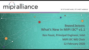MIPI Webinar: Beyond Sensors: What