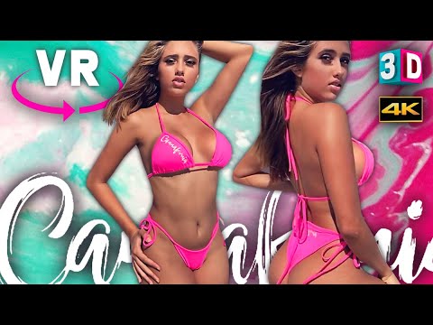 CUTE GIRL TRIES NEW MICRO BIKINI IN VR – CANNAFORNIA CLOTHING – VIRTUAL REALITY 4K 180/360