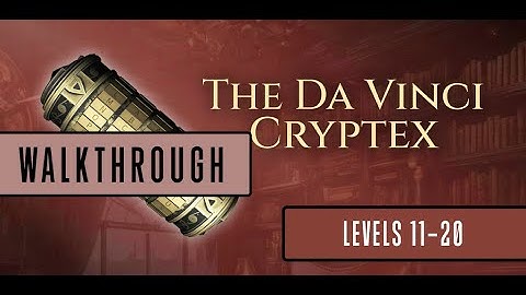 The Da Vinci Cryptex ::: Walkthrough (Levels 11-20)