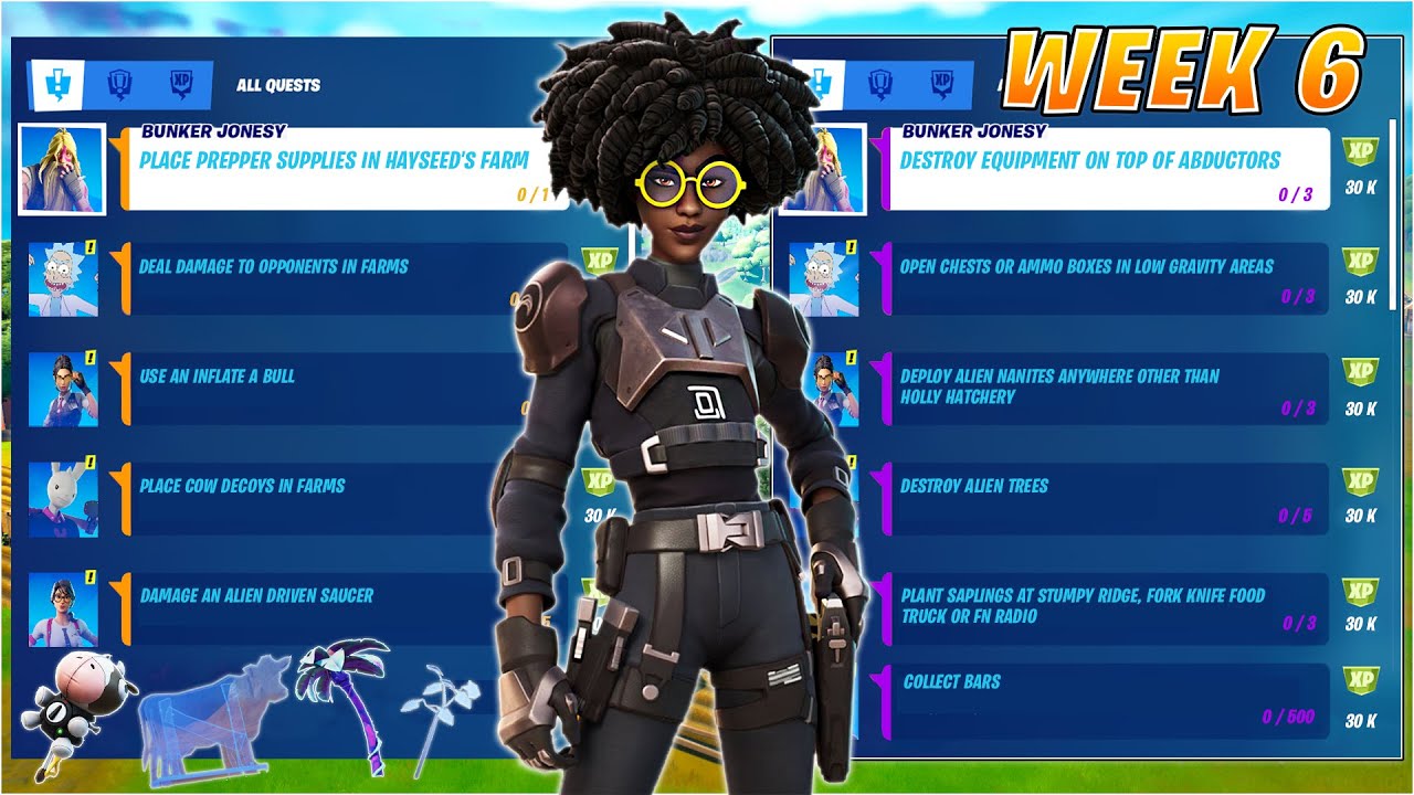 Fortnite All *LEAKED* week 6 Legendary & Epic Quests(Challenges) Guide - Chapter 2 Season 7