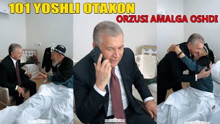 PREZIDENT SHAVKAT MIRZIYOYEV TELEFON ORQALI OTAXONNI ORZUSINI AMALGA OSHIRDI. 9-MAY PREZIDENT