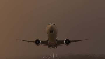Microsoft Flight Simulator 2020      B777-300ER TAKE OFF IN STORM