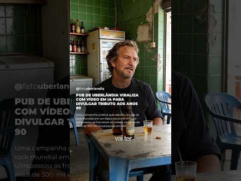 Pub de Uberlândia viraliza com vídeo em IA para divulgar tributo aos anos 90