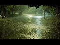 Fall Asleep Fast Hypnosis With Heavy Rain & Loud Thunder Sounds On Night Road | Nature Sounds 10hrs