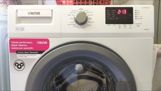 Altus 10kg çamaşır makinesi, 10123 d - YouTube