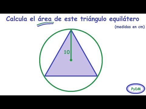 Video: Cómo Encontrar El área De Un Triángulo Inscrito En Un Círculo