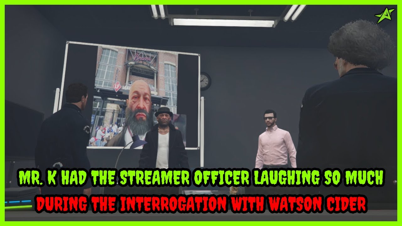MR. K HAD THE OFFICER LAUGHING SO MUCH DURING THE INTERROGATION WITH WATSON AND BUSTIN | PRODIGY RP