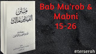 Alfiyyah Ibnu Malik bait 15-26 // Bab Mu'rob \u0026 Mabni // Part I