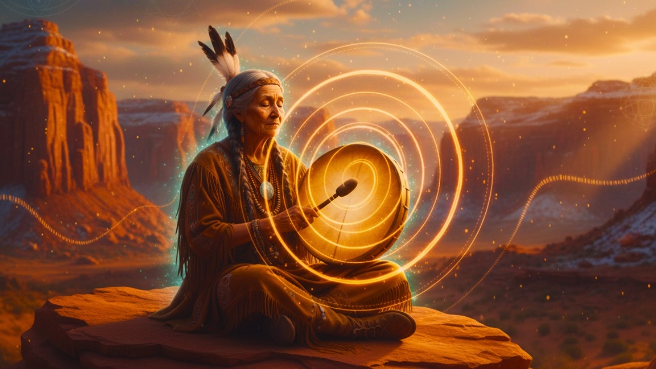 Shamanic frequencies - 432 hz & 528 hz healing music | Drum meditation & flute meditation