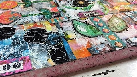 Index Art Cards Collage - Using Up Scraps