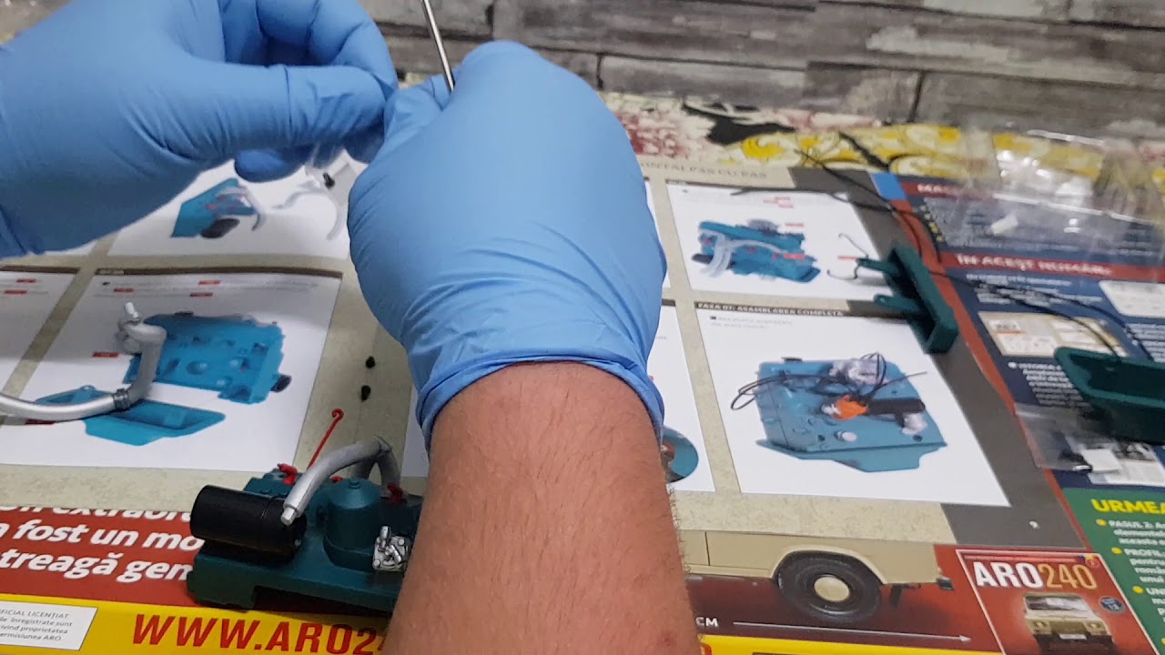 Macheta ARO 240 1:8 - EPISODUL - 7- ASAMBLARE MOTOR