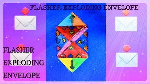 DIY | Simple Flasher Exploding Envelope : Easy Origami : Greeting Card