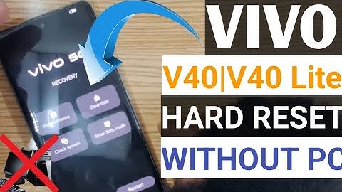Vivo v40 | v40 lite hard reset without pc / any vivo hard reset pattern code tode 2025 new video
