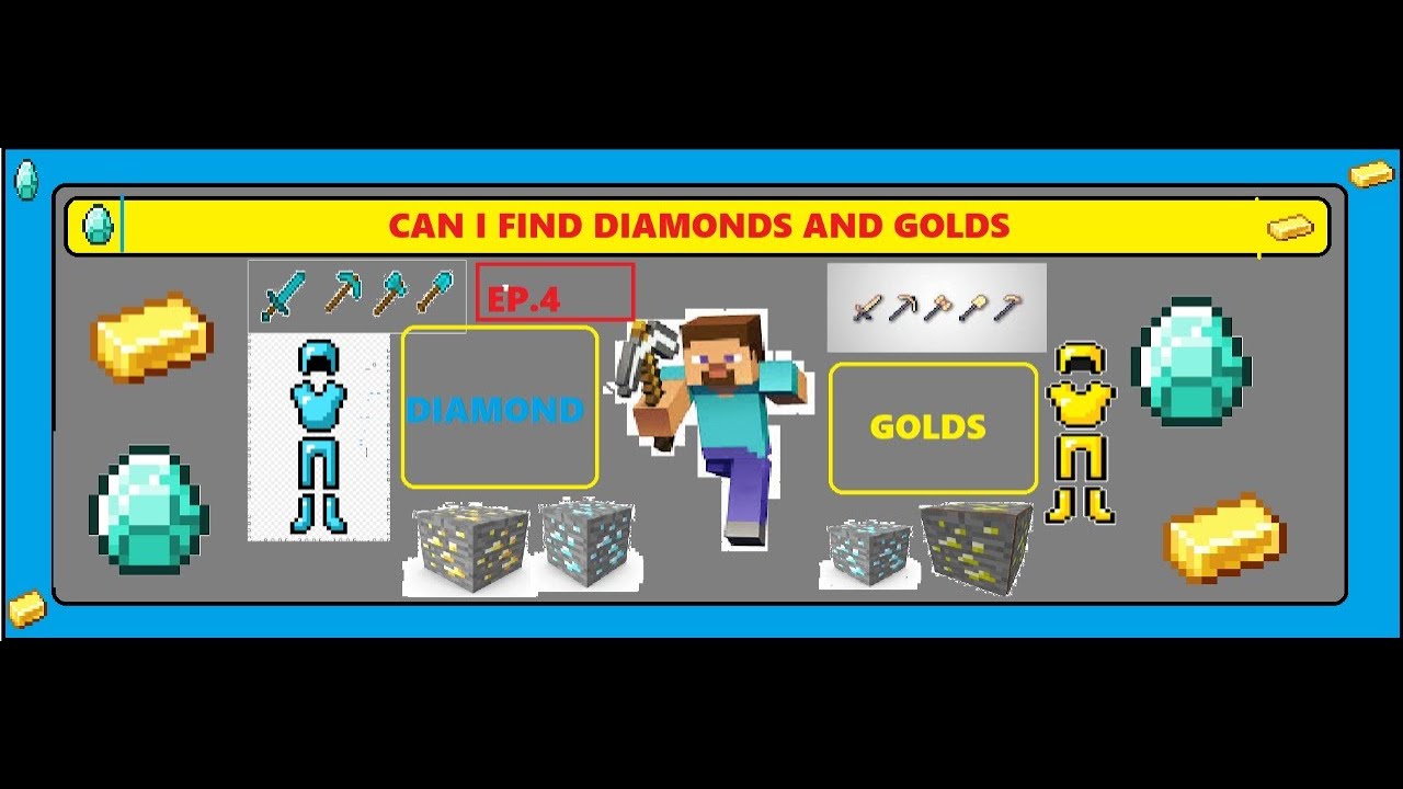 Can I Find Diamonds And Golds | EP.4 | Survival Series | Minecraft ...