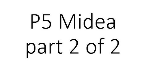 P5 error Midea Air source heat pump part 2