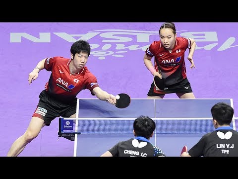 【ハイライト】韓国OP ミックスダブルス 1回戦 水谷隼／伊藤美誠vs林昀儒／鄭怡静