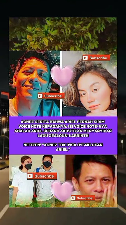 ariel kirim voice note pada Agnes mo, isinya adalah Ariel nyanyikan lagu jealous๐ฑ #viralvideo #artis