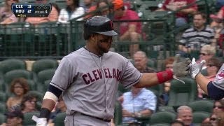 Santana's solo home run