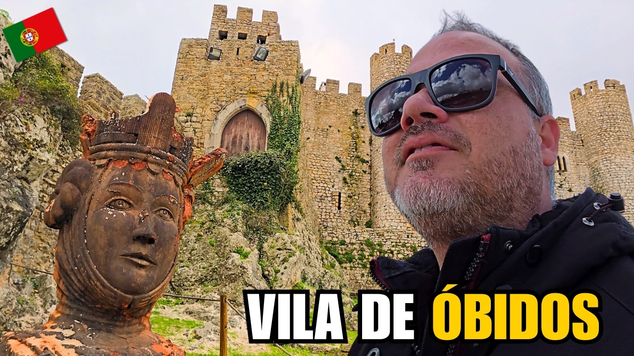 A MÁGICA vila AMURALHADA de ÓBIDOS - Portugal