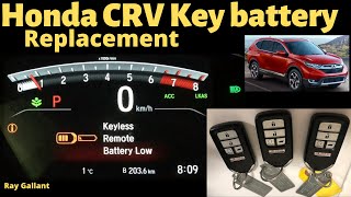 honda crv key battery replacement