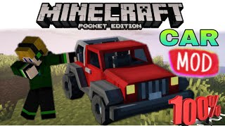 🔥Best Mods MCPE #2 | Mcpe Car Addon | How To Download Car Mod In Minecraft Android | screenshot 4