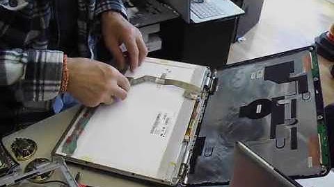 how to re-install a new lcd tft ccfl screen to an inspiron-1525