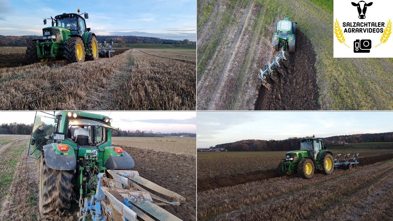 Pflügen ohne Ende  | Letzte Feldarbeit 2021 | John Deere 6820 | Salzachtaler Agrarvideos