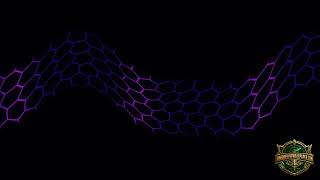 10 Hour Screensaver — Abstract Wave Pattern With Hexagonal Grid Design in Dark Background