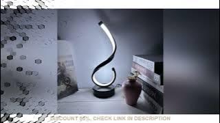 A modern twisting digital No.6 desktop table lamp, USB-powered with three-color dimming, suitable fo