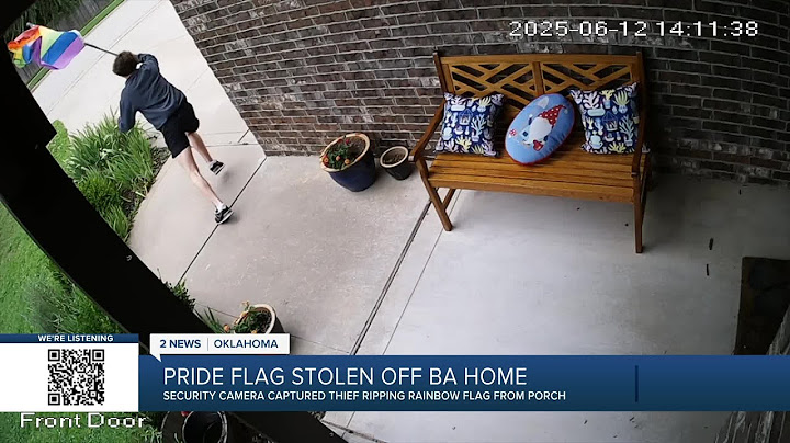 BA family's pride flag stolen, caught on security camera
