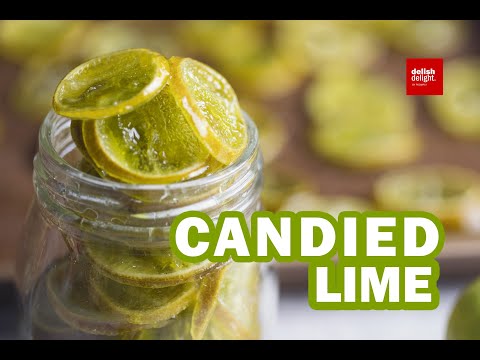 candied lime slices