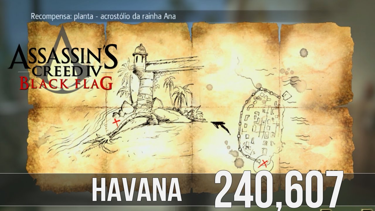 Assassin's Creed 4 Black Flag : Mapas do Tesouro #05 - [240,607] 