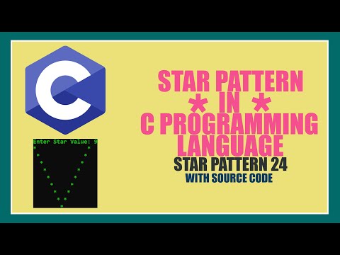 #24 || "*" STAR PATTERN|| in |C| Programming Language