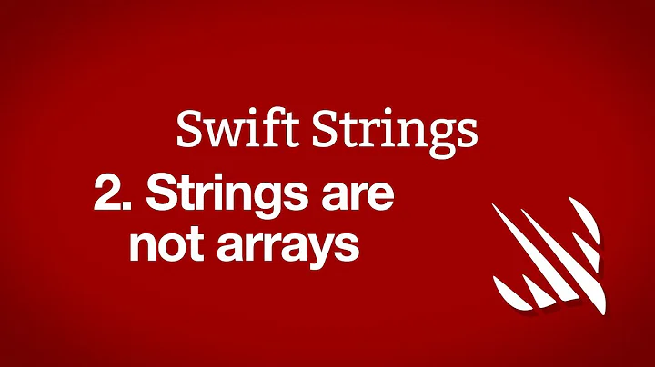 Strings are not arrays – Swift Strings, part 2