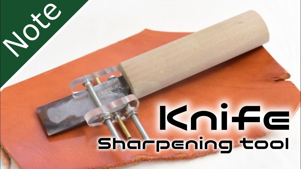 Knife Sharpening Tool 冶具を使った革包丁の砥ぎ方 自作工房 Youtube
