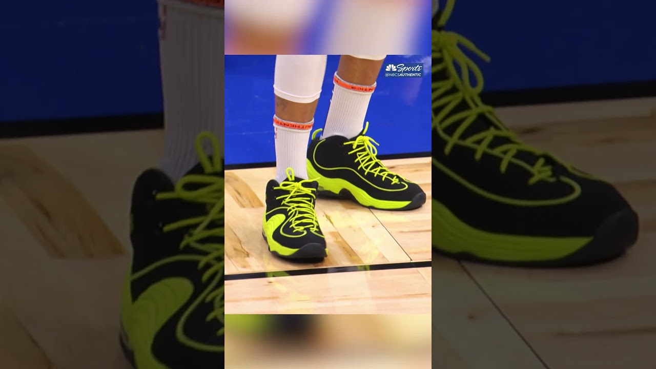 Steph rocking the Nike Air Penny 2 