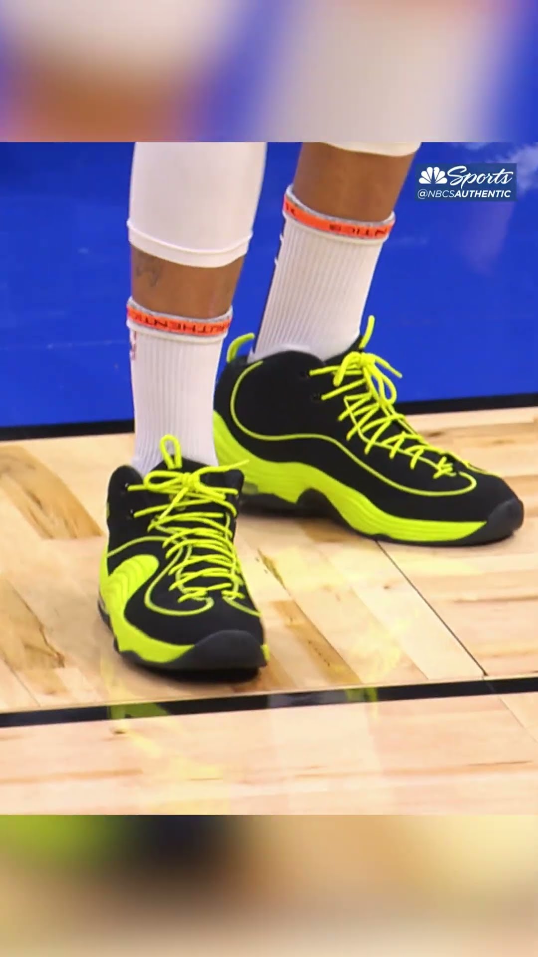 Steph rocking the Nike Air Penny 2 