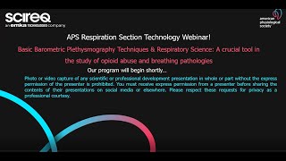 Basic Barometric Plethysmography Techniques and Respiratory Science