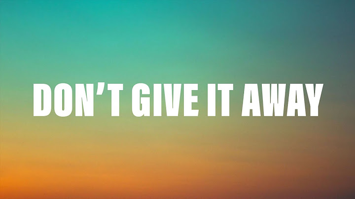 Fridayy & Chris Brown - Don't Give It Away (Lyrics)