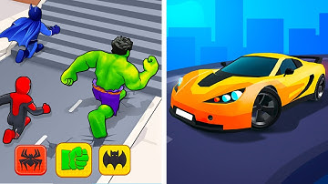 Hero Transform vs Race Master 3D✅💚✅Walkthrough Max Gameplay BH6332