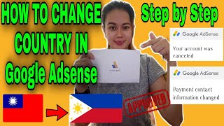 HOW TO CHANGE COUNTRY ADDRESS IN GOOGLE ADSENSE 2021/STEP BY STEP/TAGALOG/KATHERIN'Z VLOG