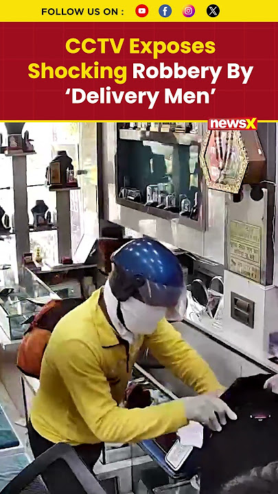 Ghaziabad Heist: Thieves Dressed as Delivery Boys Rob Jewellery Store; CCTV Emerges