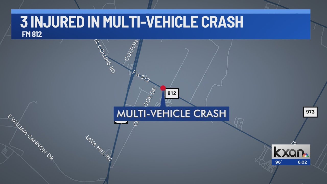 3 taken to the hospital after multi-vehicle crash in Travis County ...