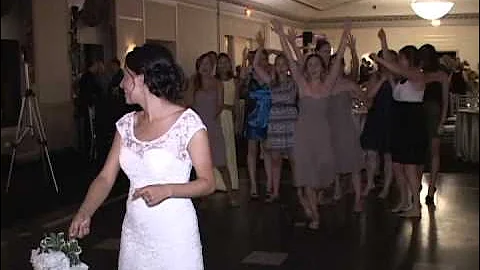 Wedding Bouquet Toss Fight