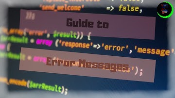 Guide to Common Error Messages - Godot